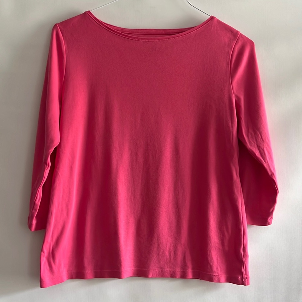 Talbots pink top size L/P